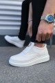 JY161 Hippo Bağcıksız Cilt Erkek Günlük Sneaker Ayakkabı CBT - Beyaz