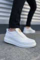 JY161 Hippo Bağcıksız Cilt Erkek Günlük Sneaker Ayakkabı CBT - Beyaz
