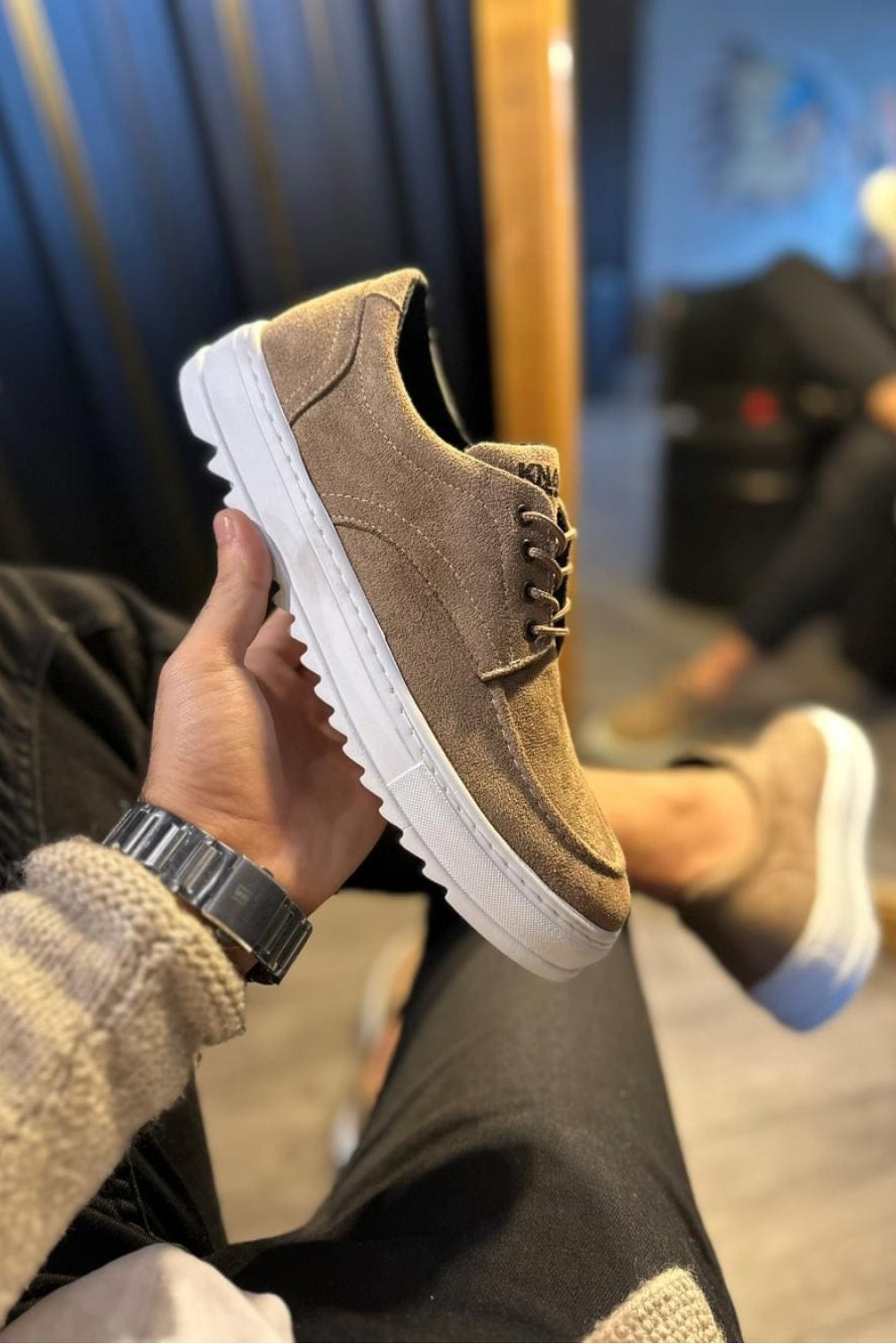 JY-T12 Velaro Bağcıklı Süet Erkek Günlük Spor Klasik Ayakkabı SBT - Camel JY-T12 Velaro Bağcıklı Süet Erkek Günlük Spor Klasik Ayakkabı SBT - Camel