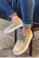 JY-T12 Velaro Bağcıklı Süet Erkek Günlük Spor Klasik Ayakkabı SBT - Krem JY-T12 Velaro Bağcıklı Süet Erkek Günlük Spor Klasik Ayakkabı SBT - Krem
