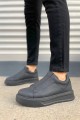 JY007 Alba Bağcıksız Cilt Erkek Günlük Sneaker Ayakkabı CST Siyah JY007 Alba Bağcıksız Cilt Erkek Günlük Sneaker Ayakkabı CST Siyah