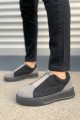 JY007 Alba Bağcıksız Süet Erkek Günlük Sneaker Ayakkabı SST Gri/Siyah JY007 Alba Bağcıksız Süet Erkek Günlük Sneaker Ayakkabı SST Gri/Siyah