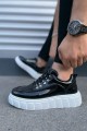JY010 Cloud Bağcıklı Rugan Erkek Günlük Sneaker Ayakkabı RBT - Siyah JY010 Cloud Bağcıklı Rugan Erkek Günlük Sneaker Ayakkabı RBT - Siyah