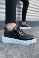 JY010 Cloud Bağcıklı Rugan Erkek Günlük Sneaker Ayakkabı RBT - Siyah JY010 Cloud Bağcıklı Rugan Erkek Günlük Sneaker Ayakkabı RBT - Siyah