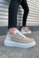 JY010 Cloud Bağcıklı Süet Erkek Günlük Sneaker Ayakkabı SBT - Krem/Beyaz JY010 Cloud Bağcıklı Süet Erkek Günlük Sneaker Ayakkabı SBT - Krem/Beyaz