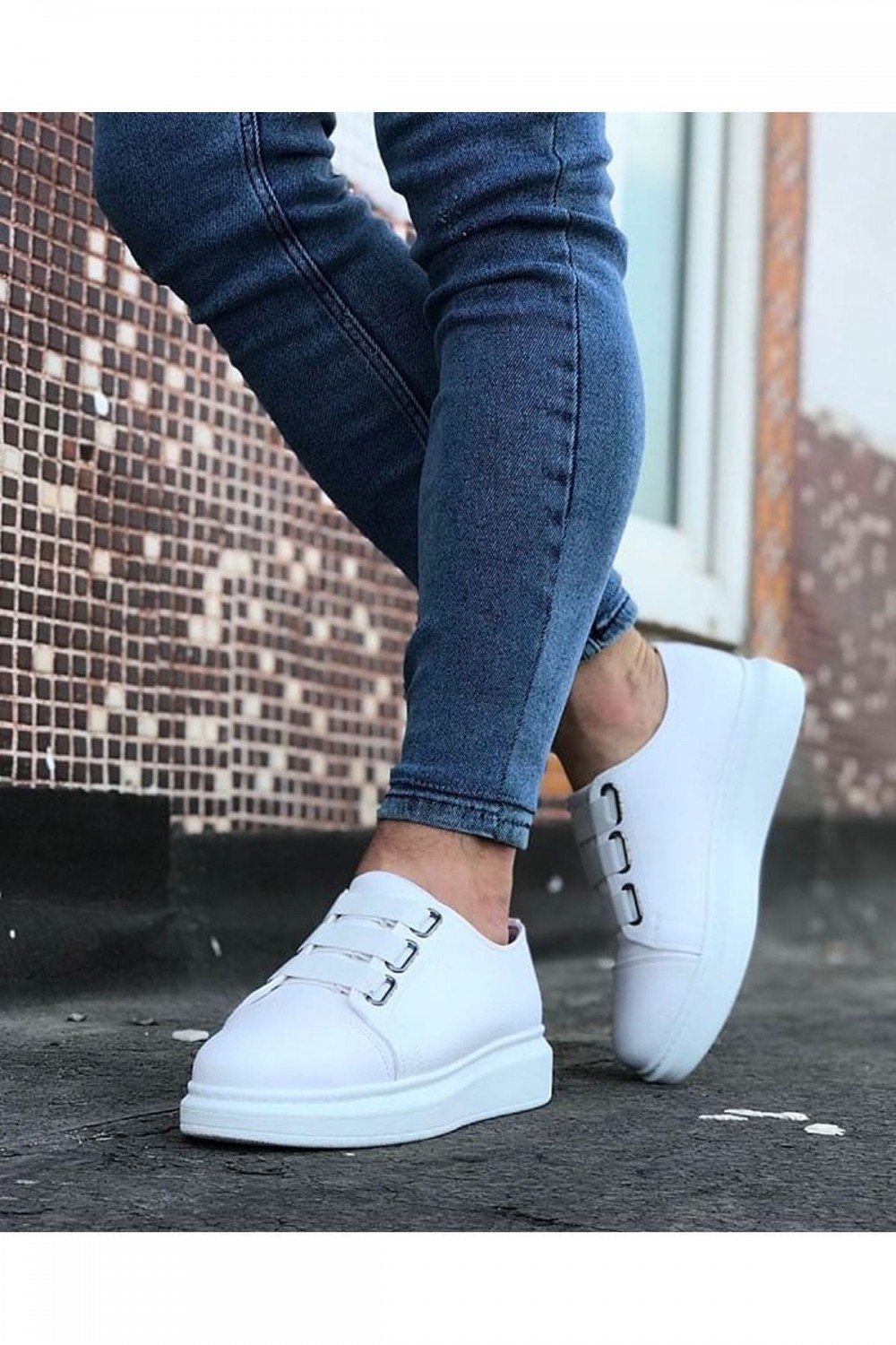 JY026 Astor Erkek Günlük Lastikli Cilt Spor Sneaker Ayakkabı CBT - Beyaz JY026 Astor Erkek Günlük Lastikli Cilt Spor Sneaker Ayakkabı CBT - Beyaz