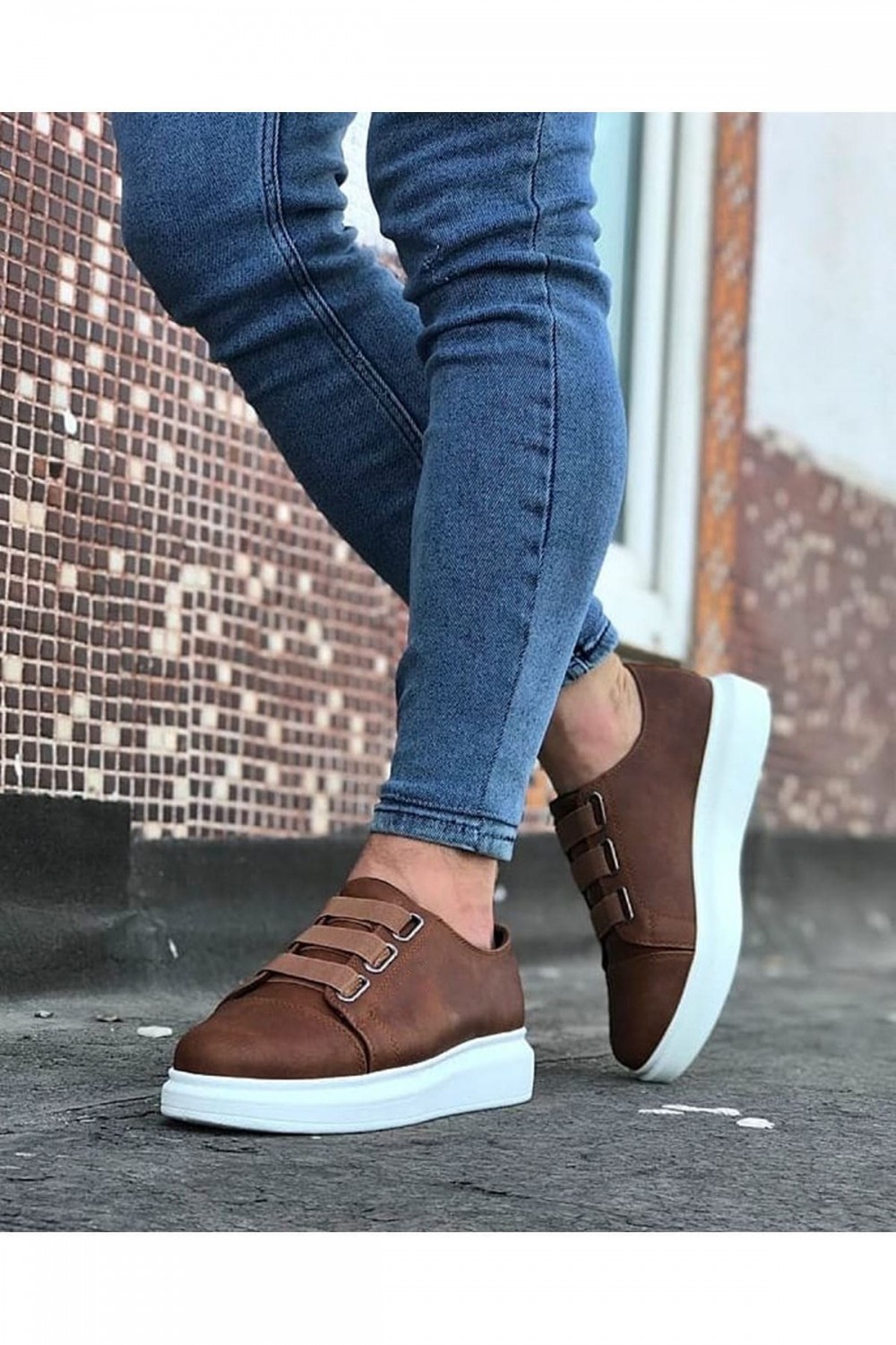 JY026 Astor Erkek Günlük Lastikli Cilt Spor Sneaker Ayakkabı CBT - Taba JY026 Astor Erkek Günlük Lastikli Cilt Spor Sneaker Ayakkabı CBT - Taba