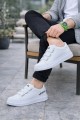 JY-029 Erkek Günlük Bağcıklı Cilt Spor Sneaker Ayakkabı CBT - Beyaz - XML Bayilik ve Dropshipping