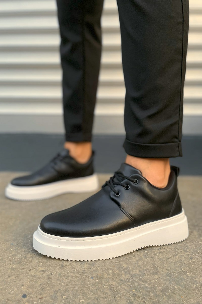 JY03 Luxor Bağcıklı Cilt Erkek Günlük Spor Klasik Ayakkabı CBT - Siyah JY03 Luxor Bağcıklı Cilt Erkek Günlük Spor Klasik Ayakkabı CBT - Siyah