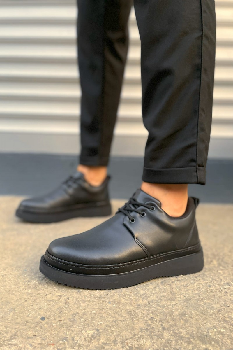 JY03 Luxor Bağcıklı Cilt Erkek Günlük Spor Klasik Ayakkabı CST - Siyah JY03 Luxor Bağcıklı Cilt Erkek Günlük Spor Klasik Ayakkabı CST - Siyah