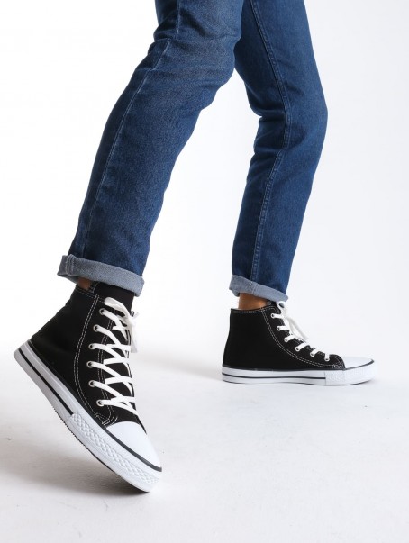 JY0423 AXE Bağcıklı Keten Kumaş Erkek Günlük Sneaker Ayakkabı KBT - Siyah JY0423 AXE Bağcıklı Keten Kumaş Erkek Günlük Sneaker Ayakkabı KBT - Siyah