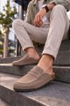 JY0456 Rayn Bağcıksız Hakiki Süet Deri Erkek Günlük Mantar Taban Loafer Klasik Ayakkabı HDMT - Bej JY0456 Rayn Bağcıksız Hakiki Süet Deri Erkek Günlük Mantar Taban Loafer Klasik Ayakkabı HDMT - Bej