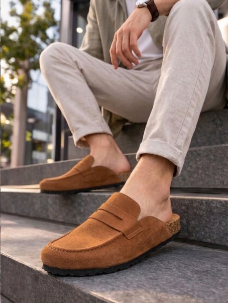 JY0456 Rayn Bağcıksız Hakiki Süet Deri Erkek Günlük Mantar Taban Loafer Klasik Ayakkabı HDMT - Taba JY0456 Rayn Bağcıksız Hakiki Süet Deri Erkek Günlük Mantar Taban Loafer Klasik Ayakkabı HDMT - Taba