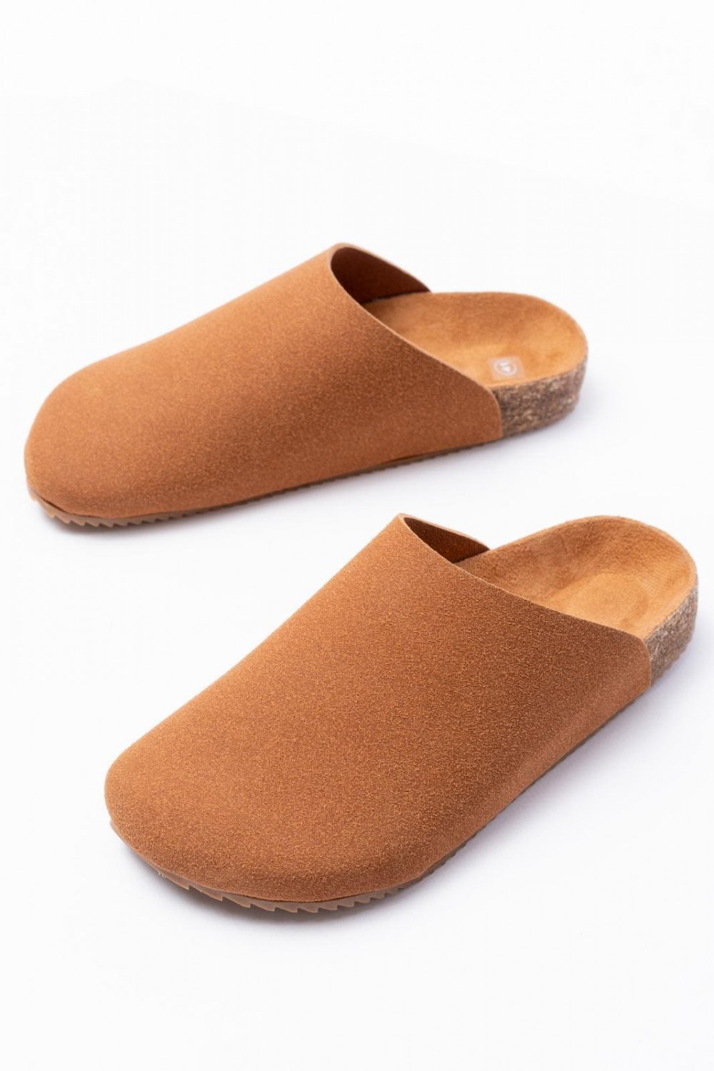 JY0556 Ravn Bağcıksız Hakiki Süet Deri Erkek Günlük Mantar Taban Loafer Klasik Ayakkabı HDMT - Taba - XML Bayilik ve Dropshipping