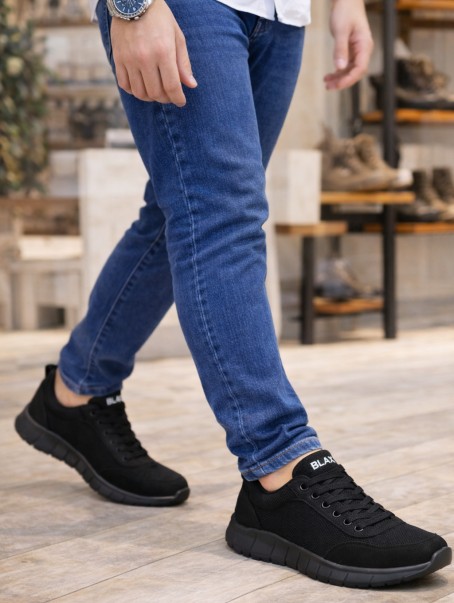 JY063 Rivo Erkek Günlük Bağcıklı Triko Süet Spor Sneaker Ayakkabı TSST - Siyah JY063 Rivo Erkek Günlük Bağcıklı Triko Süet Spor Sneaker Ayakkabı TSST - Siyah
