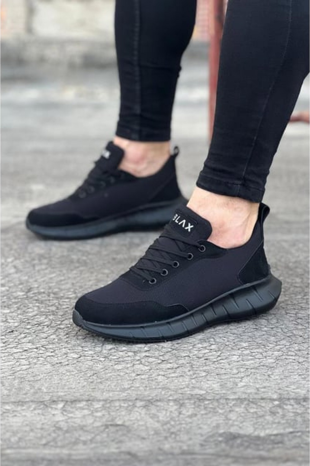 JY063 Rivalo Erkek Günlük Bağcıklı Triko Süet Spor Sneaker Ayakkabı TSST - Siyah JY063 Rivalo Erkek Günlük Bağcıklı Triko Süet Spor Sneaker Ayakkabı TSST - Siyah