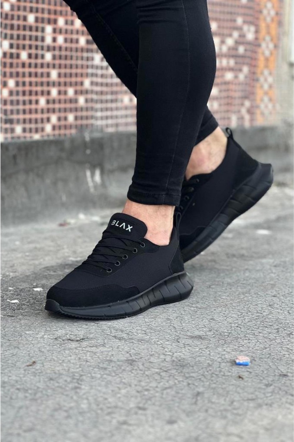JY063 Rivalo Erkek Günlük Bağcıklı Triko Süet Spor Sneaker Ayakkabı TSST - Siyah JY063 Rivalo Erkek Günlük Bağcıklı Triko Süet Spor Sneaker Ayakkabı TSST - Siyah