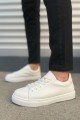 JY122 Mode Bağcıklı Cilt Erkek Günlük Sneaker Ayakkabı CBT - Beyaz JY122 Mode Bağcıklı Cilt Erkek Günlük Sneaker Ayakkabı CBT - Beyaz