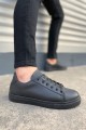 JY122 Mode Bağcıklı Cilt Erkek Günlük Sneaker Ayakkabı CST - Siyah JY122 Mode Bağcıklı Cilt Erkek Günlük Sneaker Ayakkabı CST - Siyah