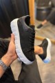 JY144 Volt Bağcıklı Süet Erkek Günlük Sneaker Yüksek Taban Ayakkabı SBT Siyah