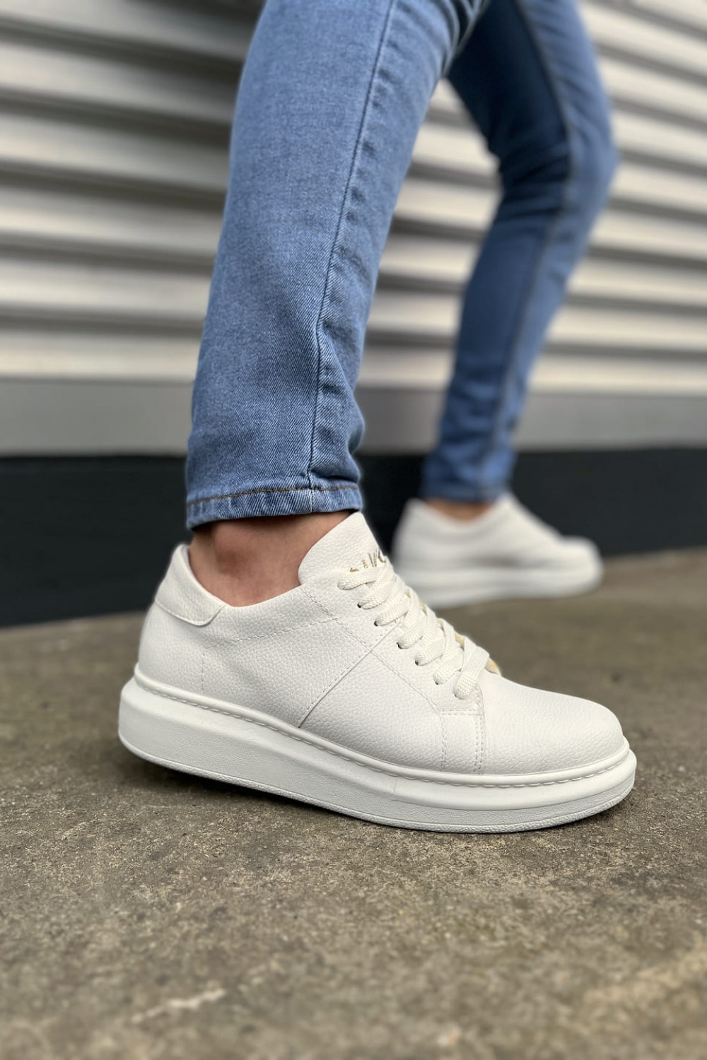 JY151 Boost Bağcıklı Cilt Erkek Günlük Sneaker Ayakkabı CBT - Beyaz JY151 Boost Bağcıklı Cilt Erkek Günlük Sneaker Ayakkabı CBT - Beyaz