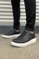 JY151 Boost Bağcıklı Cilt Erkek Günlük Sneaker Ayakkabı CBT - Siyah JY151 Boost Bağcıklı Cilt Erkek Günlük Sneaker Ayakkabı CBT - Siyah