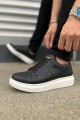 JY151 Boost Bağcıklı Cilt Erkek Günlük Sneaker Ayakkabı CBT - Siyah JY151 Boost Bağcıklı Cilt Erkek Günlük Sneaker Ayakkabı CBT - Siyah