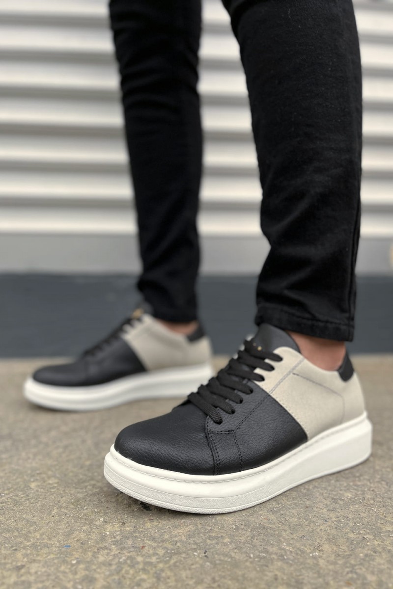 JY151 Boost Bağcıklı Cilt Süet Erkek Günlük Sneaker Ayakkabı CSBT - Siyah/Gri JY151 Boost Bağcıklı Cilt Süet Erkek Günlük Sneaker Ayakkabı CSBT - Siyah/Gri