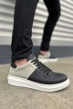 JY151 Boost Bağcıklı Cilt Süet Erkek Günlük Sneaker Ayakkabı CSBT - Siyah/Gri JY151 Boost Bağcıklı Cilt Süet Erkek Günlük Sneaker Ayakkabı CSBT - Siyah/Gri