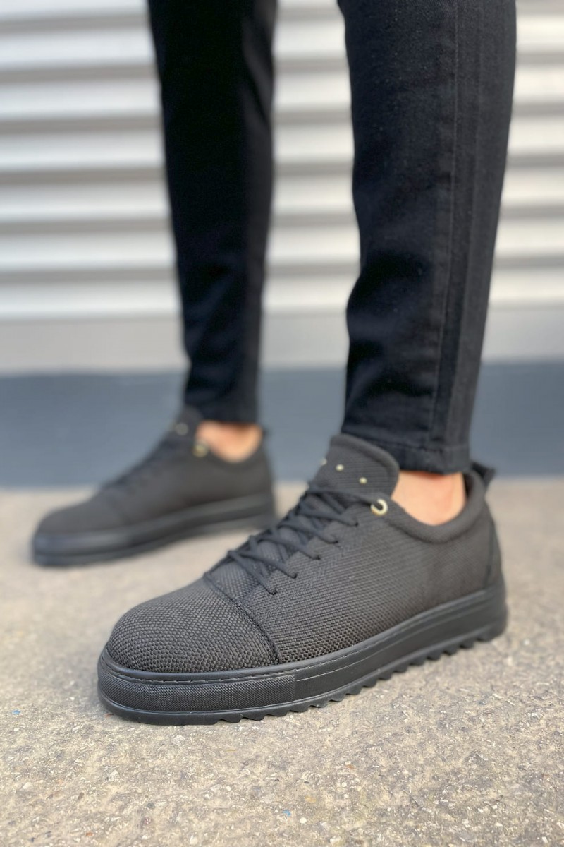 JY152 Cool Bağcıklı Keten Erkek Günlük Spor Klasik Ayakkabı KST - Siyah JY152 Cool Bağcıklı Keten Erkek Günlük Spor Klasik Ayakkabı KST - Siyah