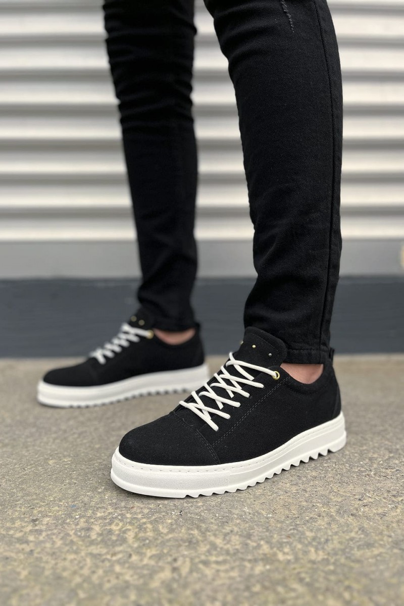 JY152 Cool Bağcıklı Süet Erkek Günlük Spor Klasik Ayakkabı SBT - Siyah JY152 Cool Bağcıklı Süet Erkek Günlük Spor Klasik Ayakkabı SBT - Siyah