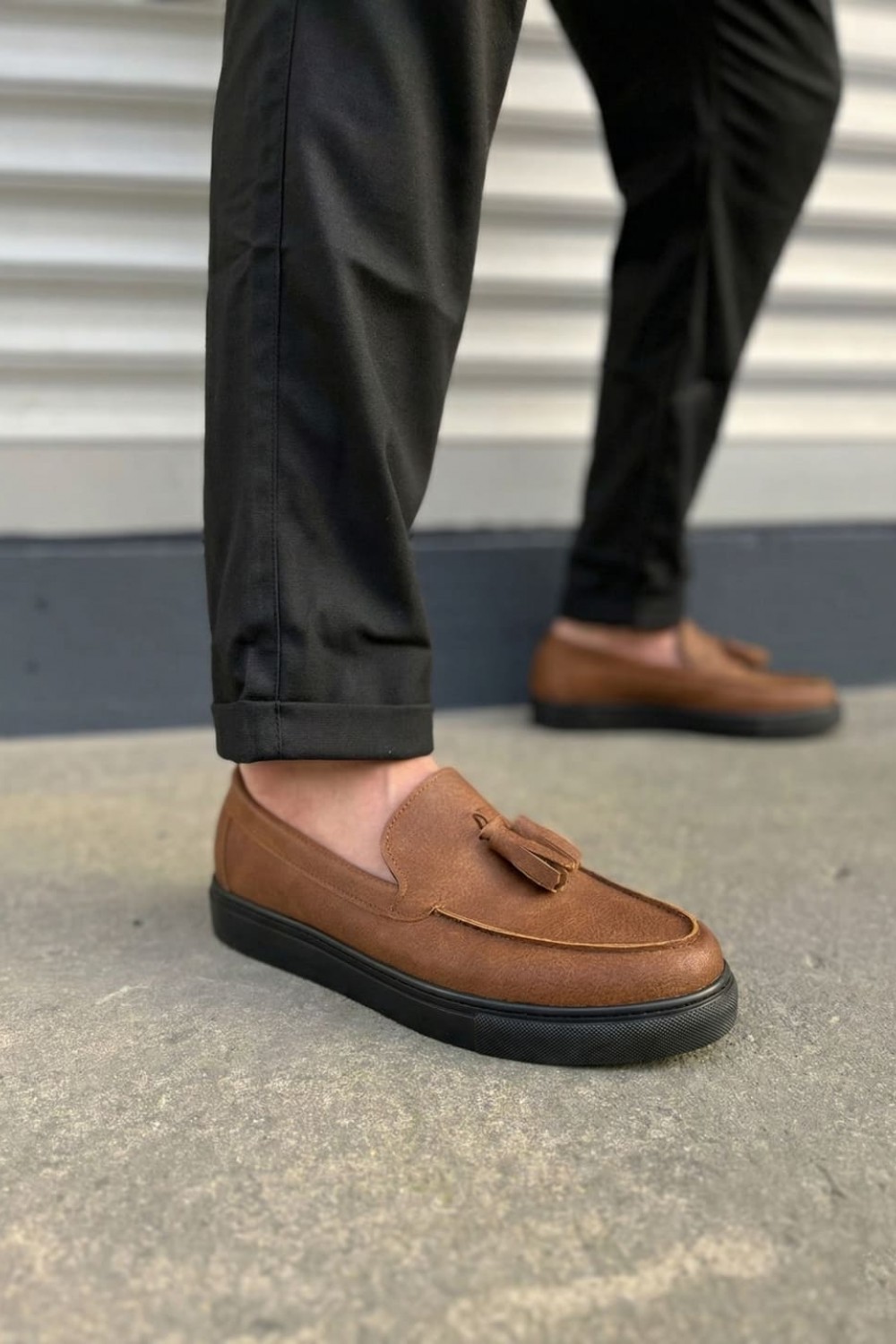 JY153 Bloom Bağcıksız Püsküllü Cilt Erkek Günlük Spor Klasik Ayakkabı CST - Taba | Joy Ayakkabı XML Bayilik JY153 Bloom Bağcıksız Püsküllü Cilt Erkek Günlük Spor Klasik Ayakkabı CST - Taba - XML Bayilik ve Dropshipping