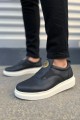 JY161 Hippo Bağcıksız Cilt Erkek Günlük Sneaker Ayakkabı CBT - Siyah JY161 Hippo Bağcıksız Cilt Erkek Günlük Sneaker Ayakkabı CBT - Siyah