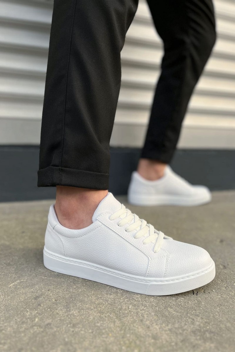 JY165 Elite Bağcıklı Cilt Erkek Günlük Sneaker Ayakkabı CBT - Beyaz JY165 Elite Bağcıklı Cilt Erkek Günlük Sneaker Ayakkabı CBT - Beyaz