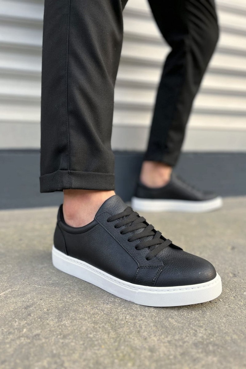 JY165 Elite Bağcıklı Cilt Erkek Günlük Sneaker Ayakkabı CBT - Siyah JY165 Elite Bağcıklı Cilt Erkek Günlük Sneaker Ayakkabı CBT - Siyah