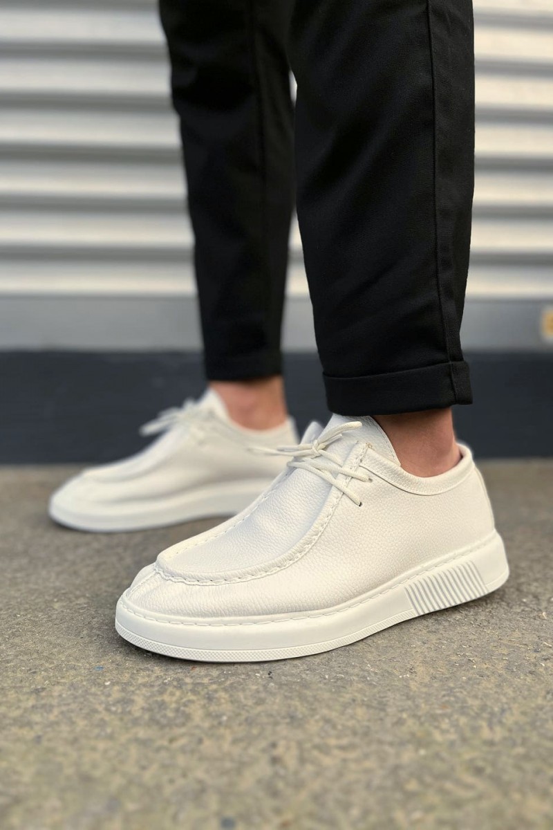 JY170 Tornado Bağcıklı Cilt Erkek Günlük Spor Klasik Ayakkabı CBT - Beyaz JY170 Tornado Bağcıklı Cilt Erkek Günlük Spor Klasik Ayakkabı CBT - Beyaz