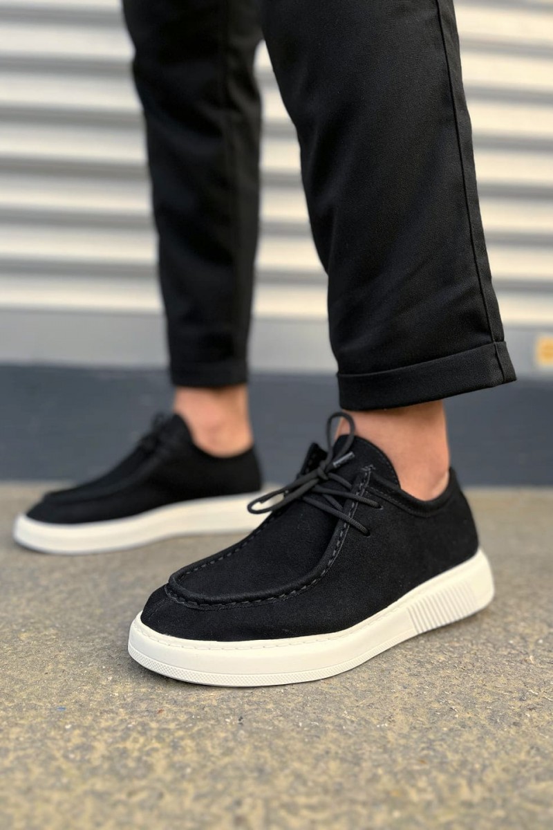 JY170 Tornado Bağcıklı Süet Erkek Günlük Spor Klasik Ayakkabı SBT - Siyah JY170 Tornado Bağcıklı Süet Erkek Günlük Spor Klasik Ayakkabı SBT - Siyah
