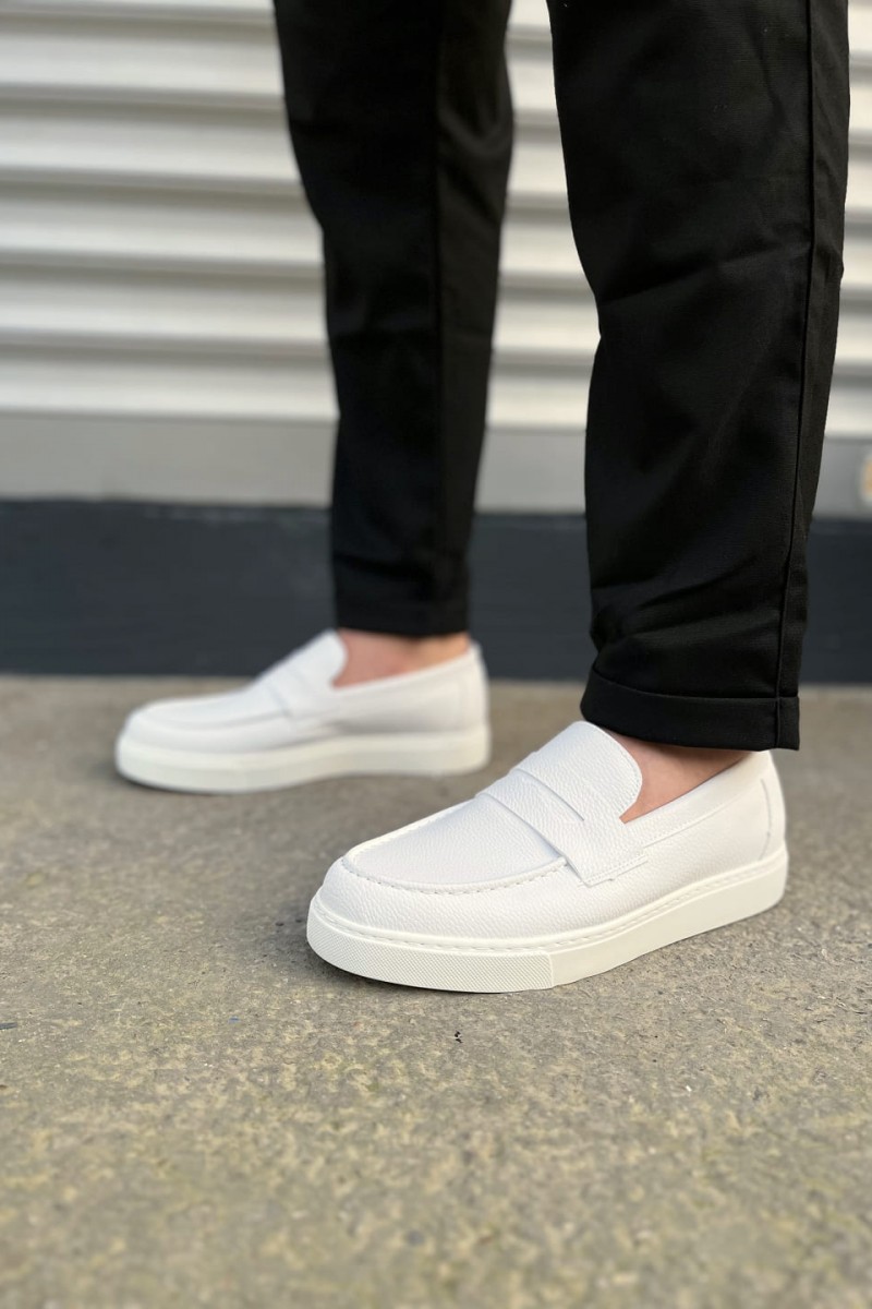 JY180 Estilo X Bağcıksız Cilt Erkek Günlük Spor Klasik Ayakkabı CBT - Beyaz JY180 Estilo X Bağcıksız Cilt Erkek Günlük Spor Klasik Ayakkabı CBT - Beyaz