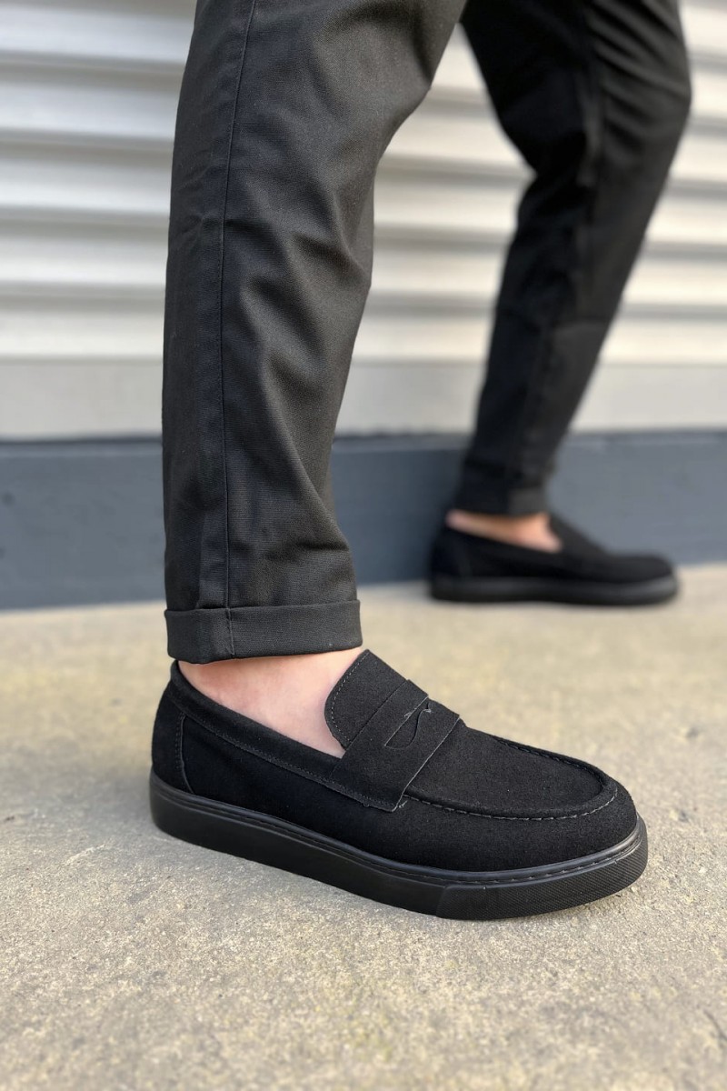 JY180 Estilo X Bağcıksız Süet Erkek Günlük Spor Klasik Ayakkabı SST - Siyah JY180 Estilo X Bağcıksız Süet Erkek Günlük Spor Klasik Ayakkabı SST - Siyah