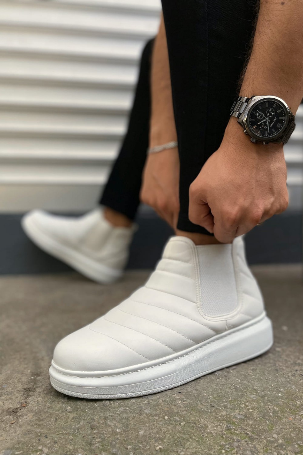JY205 Boston Bağcıksız Ortopedik Taban Cilt Erkek Spor Bot CBT - Beyaz | Joy Ayakkabı XML Bayilik JY205 Boston Bağcıksız Ortopedik Taban Cilt Erkek Spor Bot CBT - Beyaz - XML Bayilik ve Dropshipping