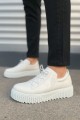 JY502 Bold Bağcıklı Cilt Erkek Günlük Sneaker Ayakkabı CBT - Beyaz JY502 Bold Bağcıklı Cilt Erkek Günlük Sneaker Ayakkabı CBT - Beyaz
