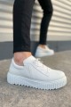 JY502 Bold Bağcıklı Cilt Erkek Günlük Sneaker Ayakkabı CBT - Beyaz JY502 Bold Bağcıklı Cilt Erkek Günlük Sneaker Ayakkabı CBT - Beyaz