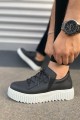 JY502 Bold Bağcıklı Cilt Erkek Günlük Sneaker Ayakkabı CBT - Siyah JY502 Bold Bağcıklı Cilt Erkek Günlük Sneaker Ayakkabı CBT - Siyah
