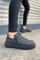JY502 Bold Bağcıklı Cilt Erkek Günlük Sneaker Ayakkabı CST - Siyah JY502 Bold Bağcıklı Cilt Erkek Günlük Sneaker Ayakkabı CST - Siyah
