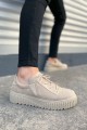 JY502 Bold Bağcıklı Süet Erkek Günlük Sneaker Ayakkabı SKT - Krem JY502 Bold Bağcıklı Süet Erkek Günlük Sneaker Ayakkabı SKT - Krem