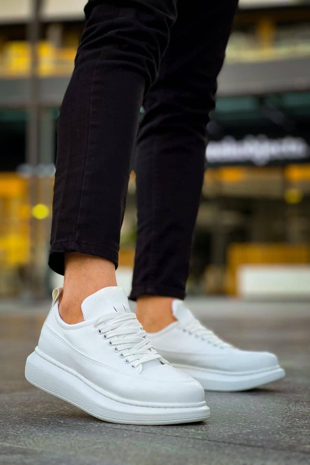 JY814 Axel Bağcıklı Cilt Erkek Günlük Sneaker Ayakkabı CBT Beyaz JY814 Axel Bağcıklı Cilt Erkek Günlük Sneaker Ayakkabı CBT Beyaz