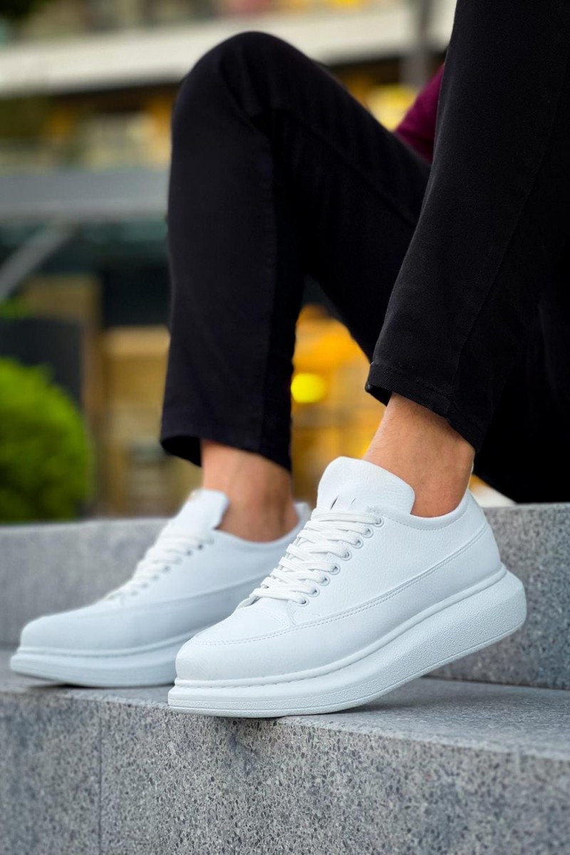 JY814 Axel Bağcıklı Cilt Erkek Günlük Sneaker Ayakkabı CBT Beyaz JY814 Axel Bağcıklı Cilt Erkek Günlük Sneaker Ayakkabı CBT Beyaz