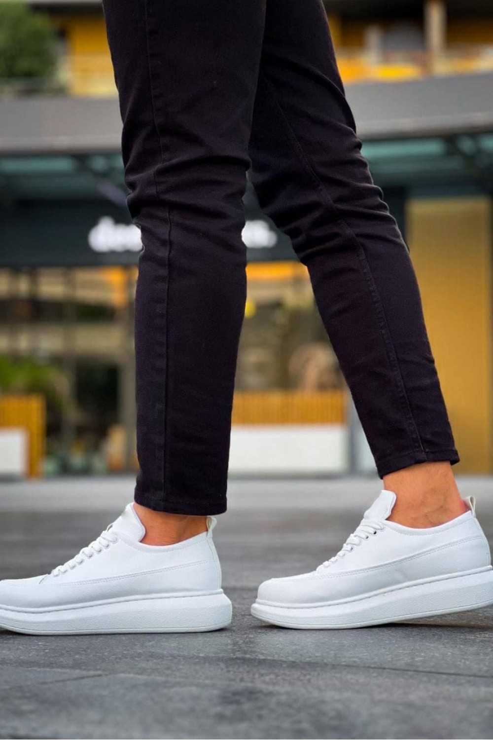 JY814 Axel Bağcıklı Cilt Erkek Günlük Sneaker Ayakkabı CBT Beyaz JY814 Axel Bağcıklı Cilt Erkek Günlük Sneaker Ayakkabı CBT Beyaz