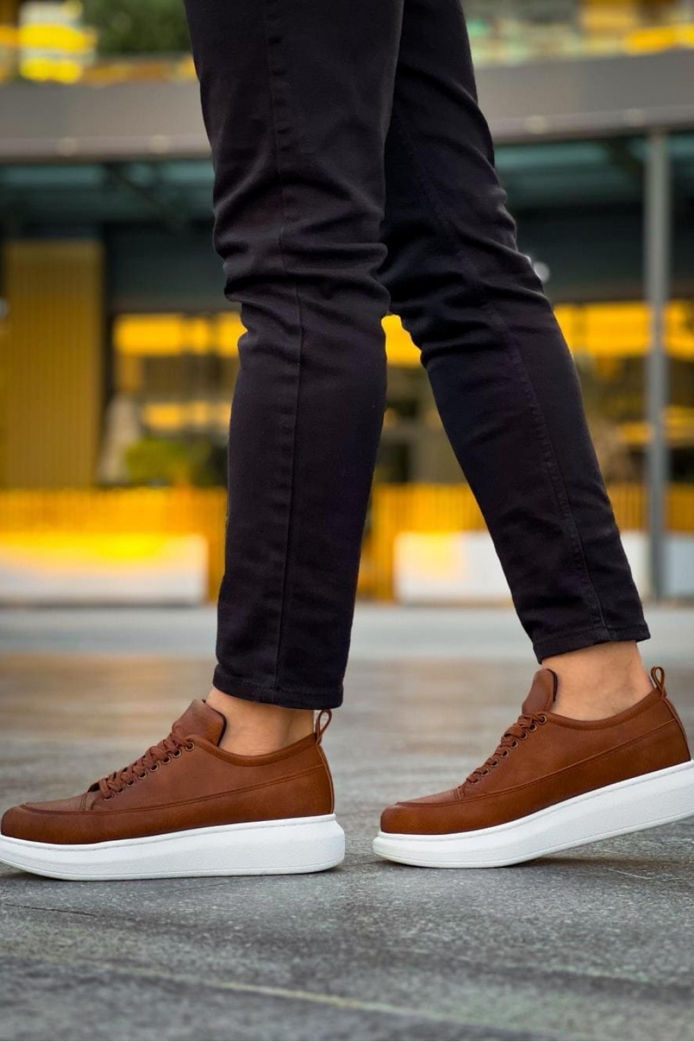 JY814 Axel Bağcıklı Cilt Erkek Günlük Sneaker Ayakkabı CBT Taba JY814 Axel Bağcıklı Cilt Erkek Günlük Sneaker Ayakkabı CBT Taba