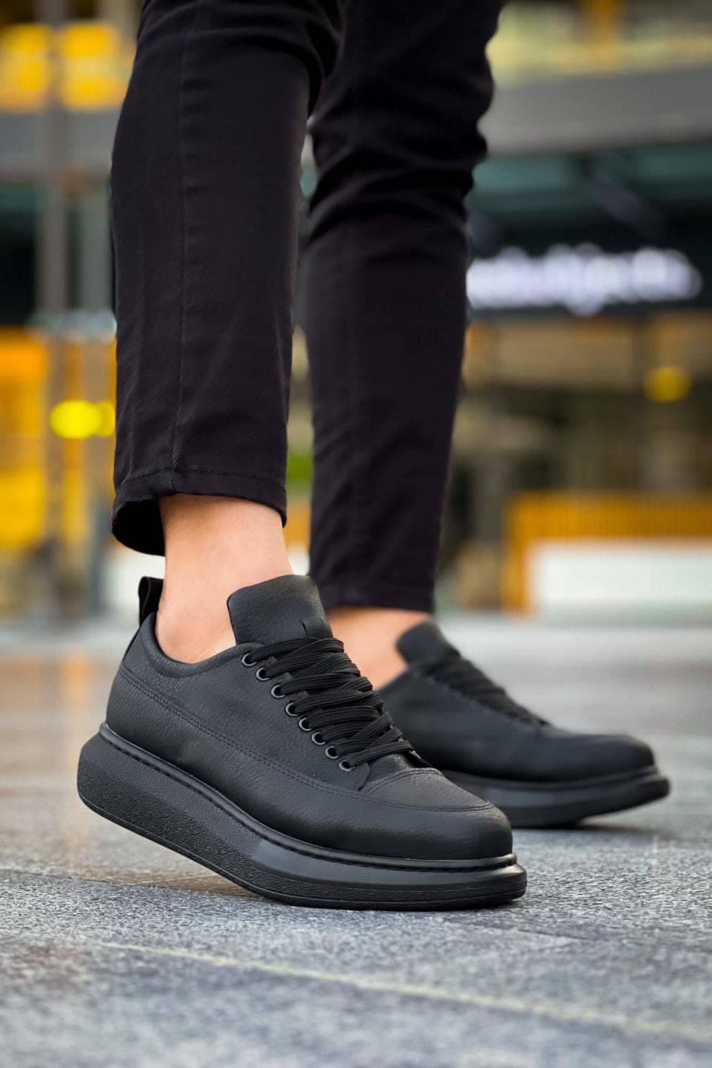 JY814 Axel Bağcıklı Cilt Erkek Günlük Sneaker Ayakkabı CST Siyah JY814 Axel Bağcıklı Cilt Erkek Günlük Sneaker Ayakkabı CST Siyah